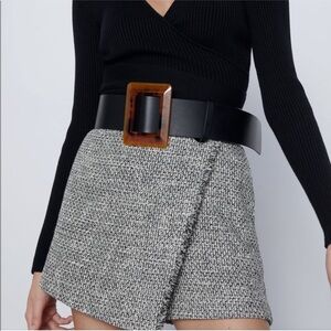 Zara Tortoiseshell Buckle Belt